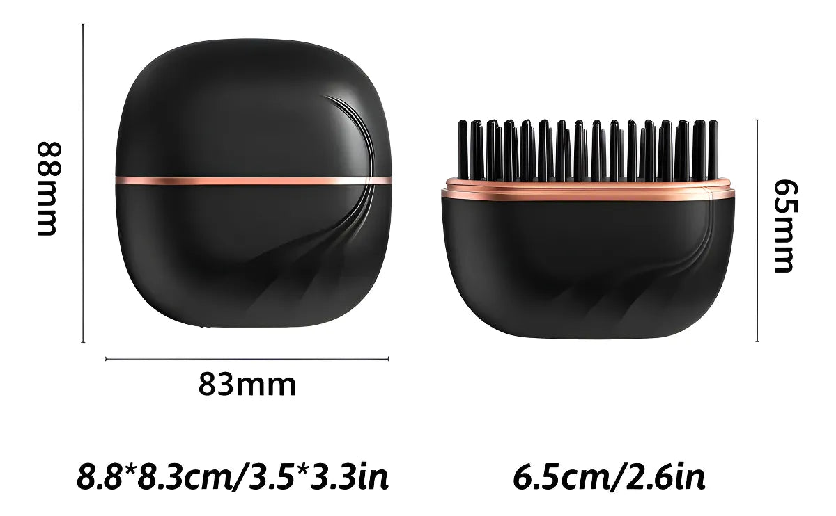 Cordless Hair Straightener Brush 3 Temp Adjustable Fast Heating Electric Hot Brush Hair Straightening Styling Detangling Comb